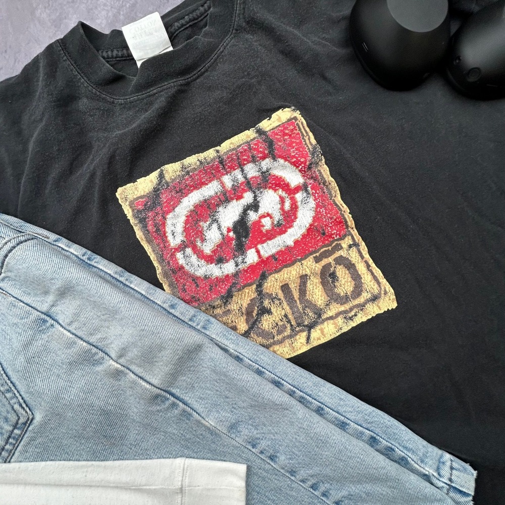 Gildan Ecko Unltd boot XXL Black Graphic Tee Y2K Skater Gildan Ultra Cotton - Picture 6 of 6
